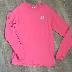 Simply Southern Collection Girls in Pearls Guys in Ties Long Sleeve size S